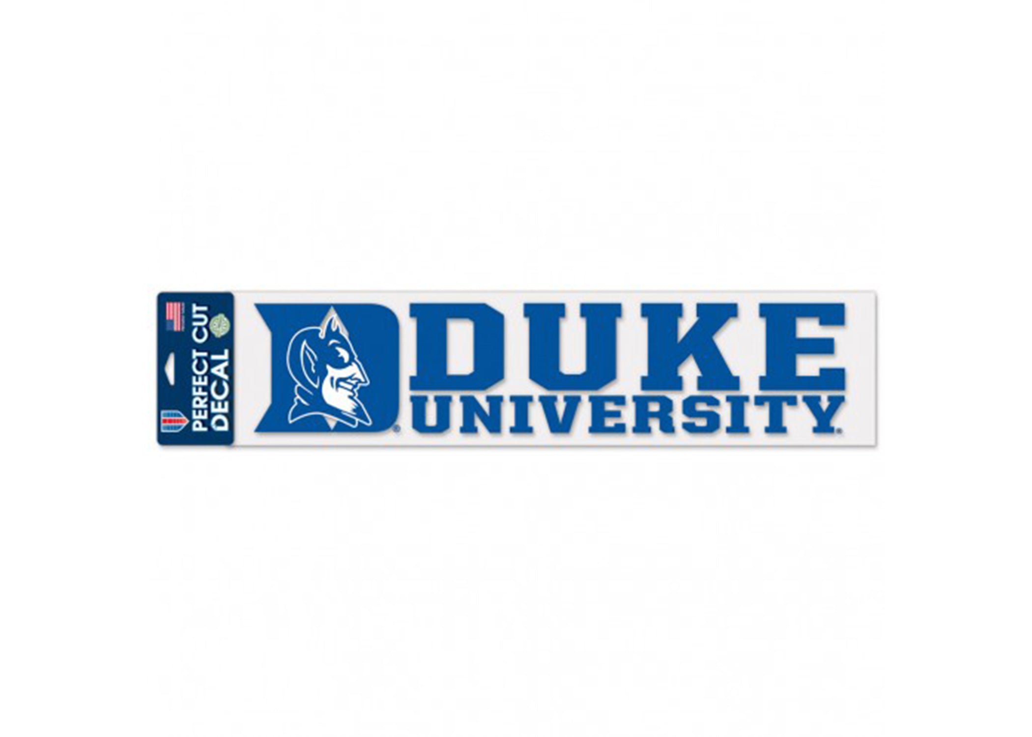 DUKE UNIVERSITY PERFECT CUT DECALS 4" X 17" - AtlanticCoastSports