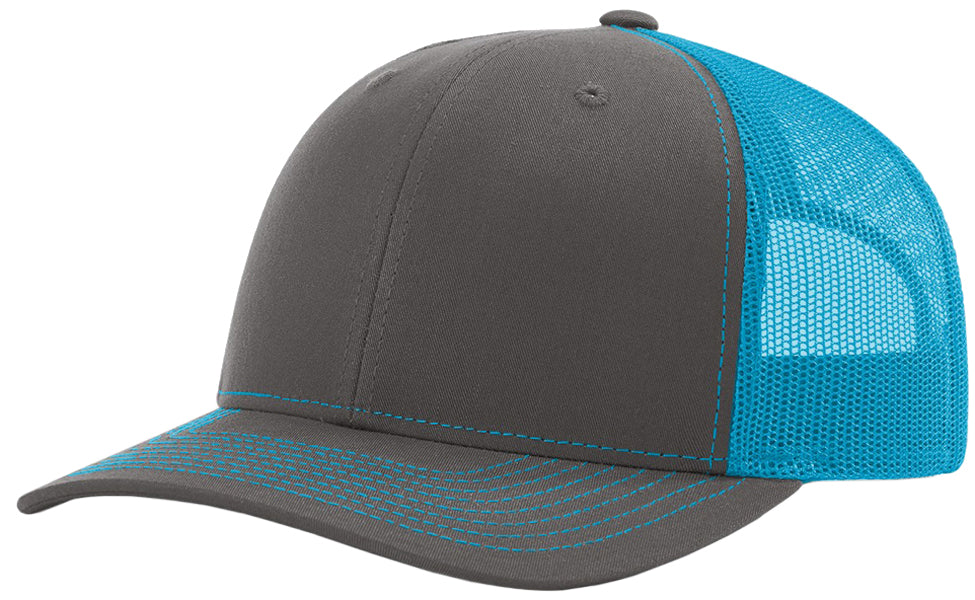 Richardson 112 Twill Mesh Snapback Trucker Caps (EMBROIDERY AVAILABLE) - AtlanticCoastSports