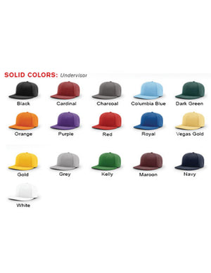 Richardson Adult Pts20 SOLID COLORS Pulse R-Flex Custom Black Baseball Cap (EMBROIDERY AVAILABLE) - AtlanticCoastSports