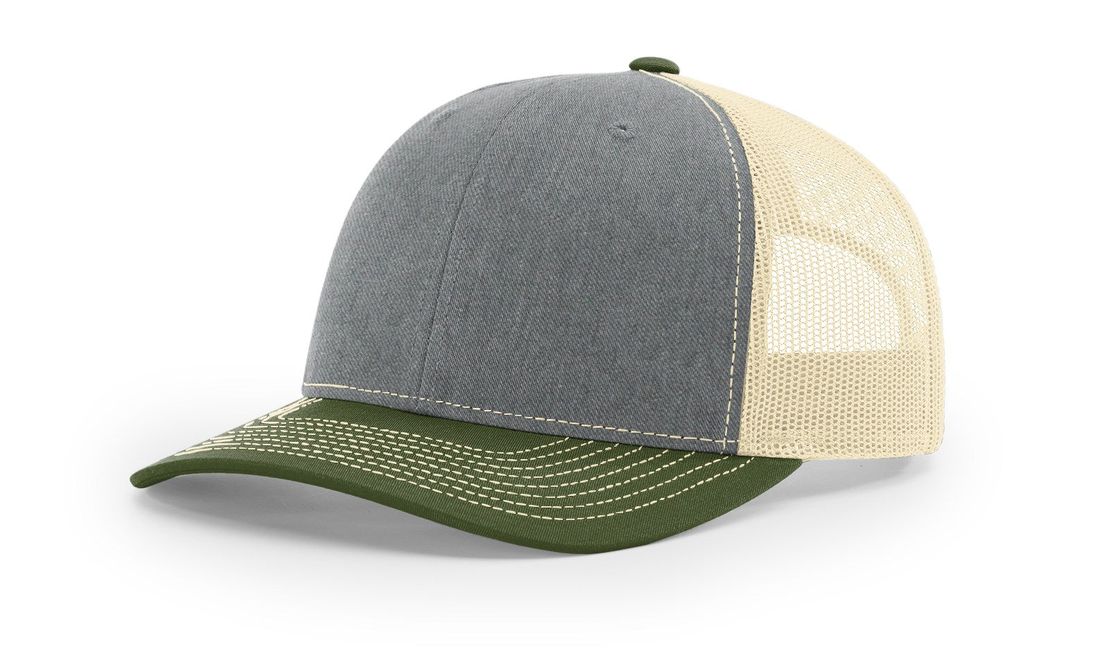 Richardson 112 Twill Mesh Snapback Trucker Caps