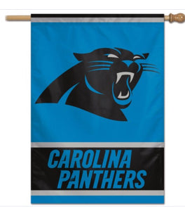 CAROLINA PANTHERS VERTICAL FLAG 28" X 40" - AtlanticCoastSports