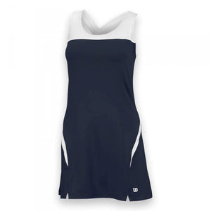 Wilson Women's Team Tennis Dress (Navy/White) AtlanticCoastSports Wilson Women's Team Tennis Dress (Navy/White) AtlanticCoastSports