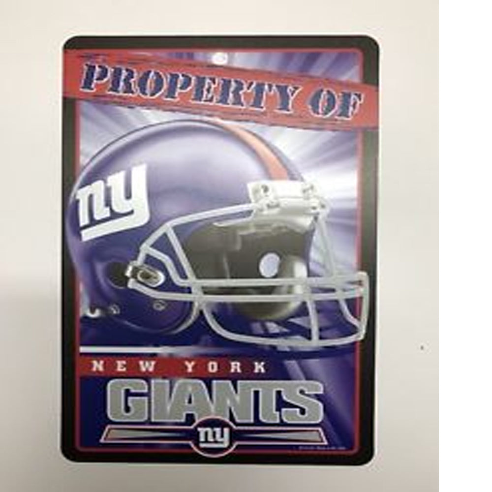 Wincraft Property Of Sign New York Giants Plastic Sign 7 x 12 New - AtlanticCoastSports