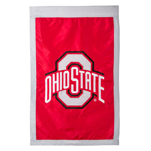 Ohio State Buckeyes Appliqué House Flag - AtlanticCoastSports