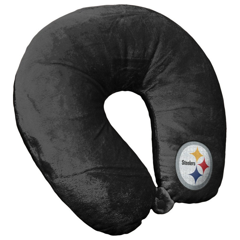 NFL Pittsburgh Steelers Travel Pillow U Neck Pillow | Travel Pillows for Airplanes, Pittsburgh Steelers U shaped Neck Pillow - AtlanticCoastSports