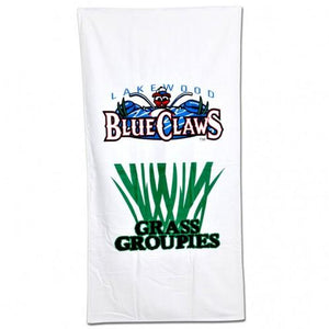 Lakewood blue claws beach towel - AtlanticCoastSports