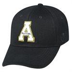 APPALACHIAN ST ONE-FIT BLACK PREMIUM COLLECTION MEMORY FIT - AtlanticCoastSports