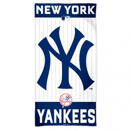 NEW YORK YANKEES FIBER BEACH TOWEL 9LB 30" X 60" - AtlanticCoastSports