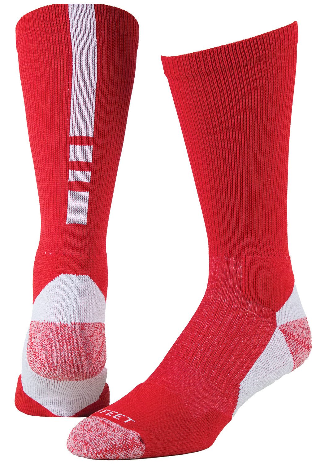 Pro Feet 238 Pro Feet Performance Shooter 2.0 Socks - Red White Size MED 9 - 11 - AtlanticCoastSports