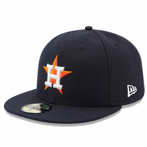 Houston Astros New Era Home Authentic Collection On Field 59FIFTY Performance Fitted Hat - Navy - AtlanticCoastSports