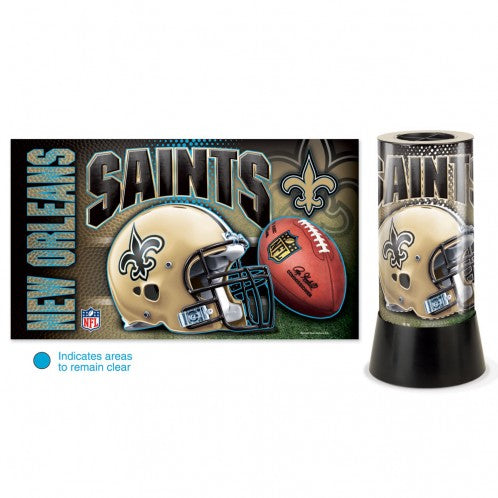 NEW ORLEANS SAINTS ROTATING LAMP 12"H - AtlanticCoastSports