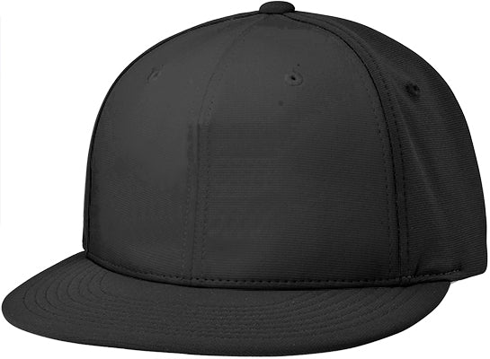 Richardson Adult Pts20 SOLID COLORS Pulse R-Flex Custom Black Baseball Cap (EMBROIDERY AVAILABLE) - AtlanticCoastSports