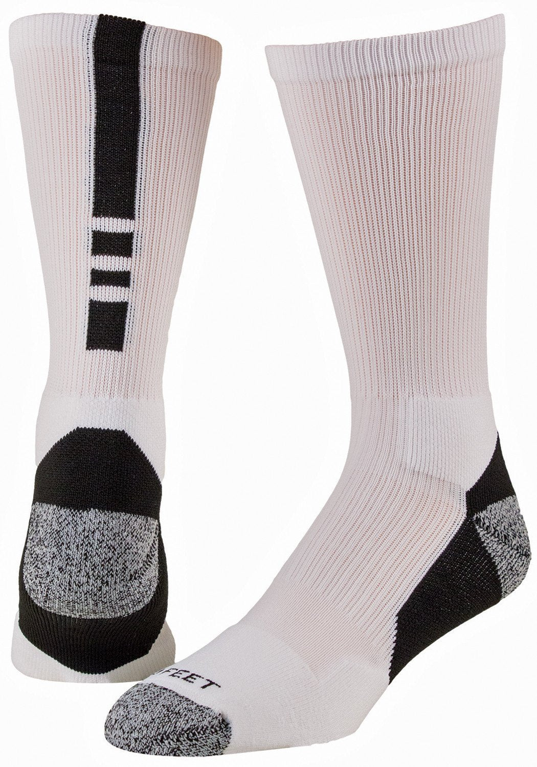 Pro Feet 238 Pro Feet Performance Shooter 2.0 Socks - White Black SIZE MED 9 - 11 - AtlanticCoastSports