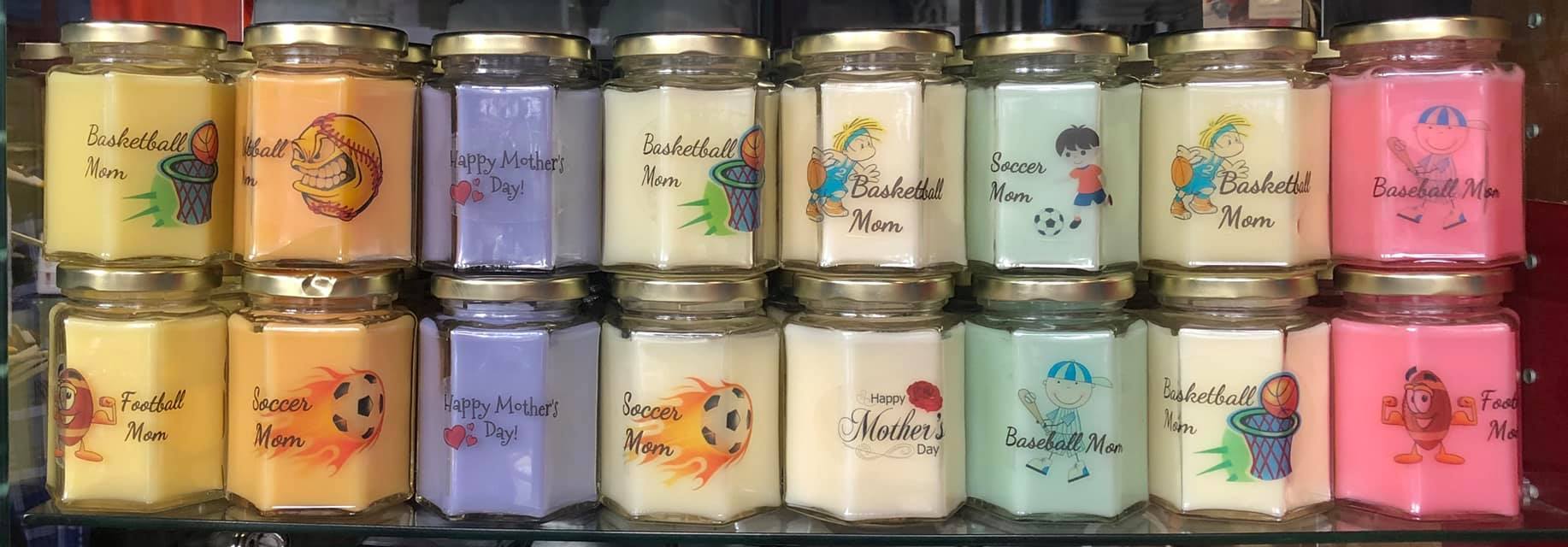 8oz Candels that say "Thank You Mom" by justmakescense - AtlanticCoastSports