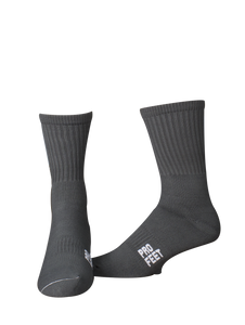 Pro Feet 385 Colored Crew Socks -- Graphite - AtlanticCoastSports