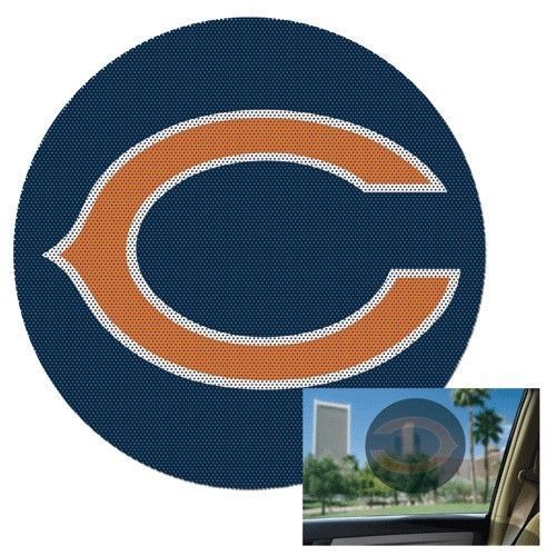 Chicago Bears Perforated Vinyl Decal Sticker Emblem 8x8 - AtlanticCoastSports