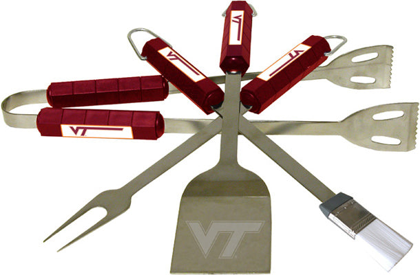 COLLEGIATE Virginia Tech 4 Piece BBQ Set - AtlanticCoastSports