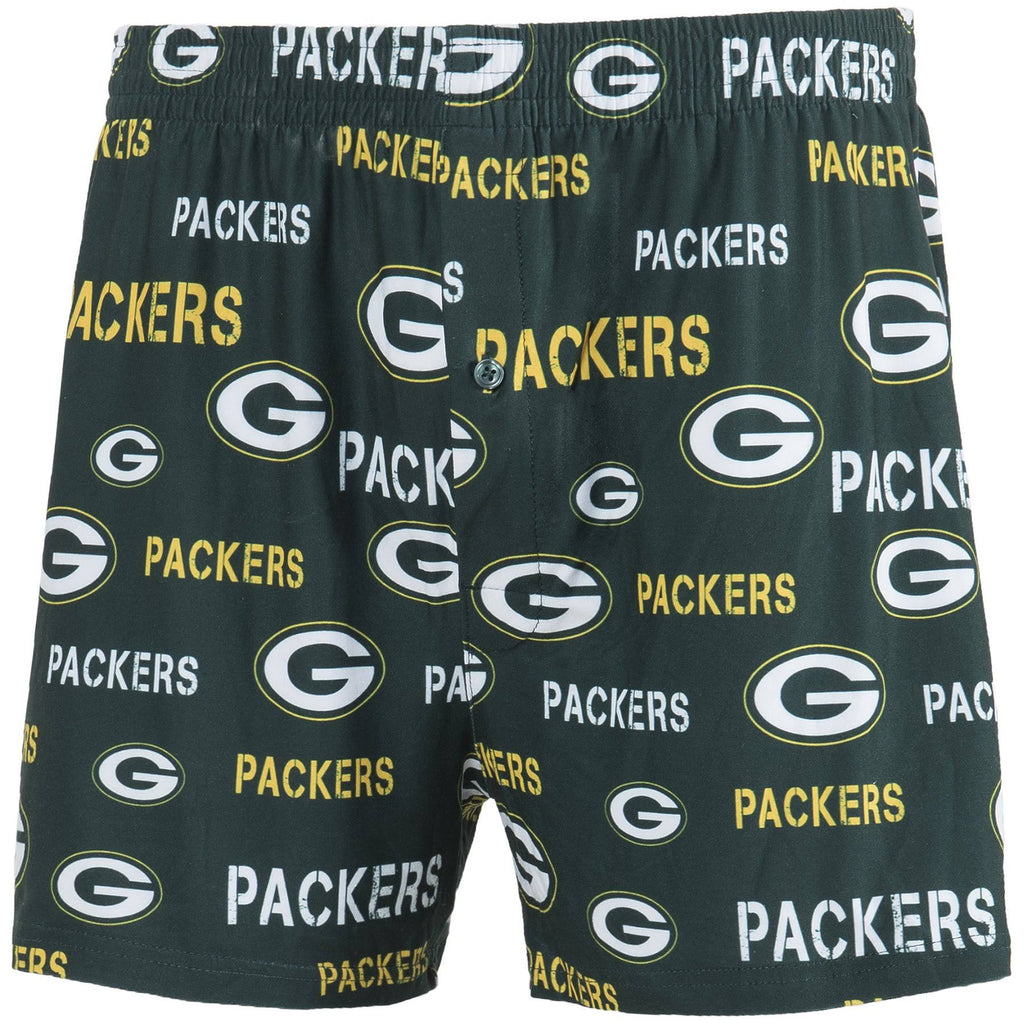 Green Bay Packers Midfield AOP Knit Boxers - AtlanticCoastSports