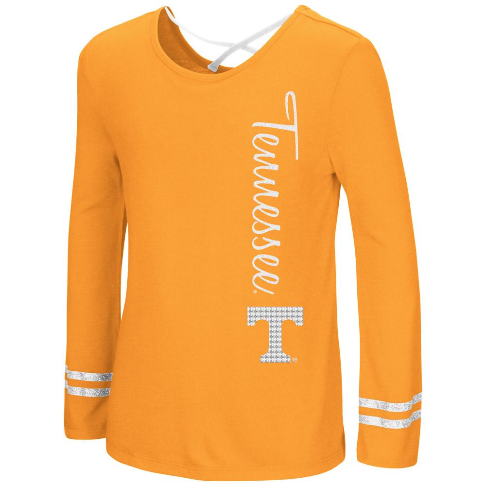 Vols- Tennessee Colosseum Youth Girls X Back Top Tee - AtlanticCoastSports