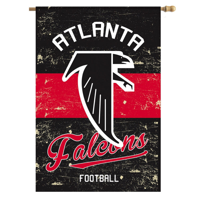 Atlanta Falcons Vintage Linen House Flag - AtlanticCoastSports