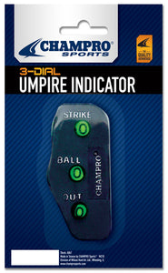 Baseball 3-Dial Traditional Umpire Indicators - AtlanticCoastSports