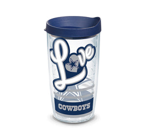 Tervis NFL® Dallas Cowboys Love Wrap With Water Bottle Lid - AtlanticCoastSports