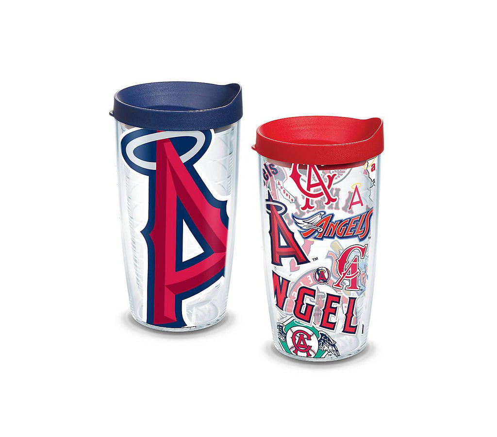 Tervis MLB® Angels™ All Over and Colossal Wrap With Travel Lid 2-Pack Gift Set - Boxed - AtlanticCoastSports