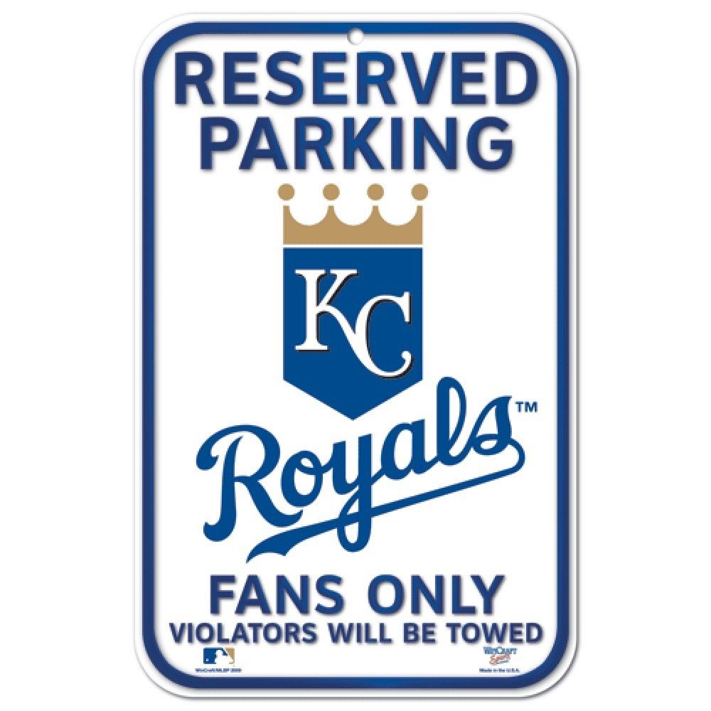 Kansas City Royals 11 X 17 Reserved Parking Sign White - AtlanticCoastSports