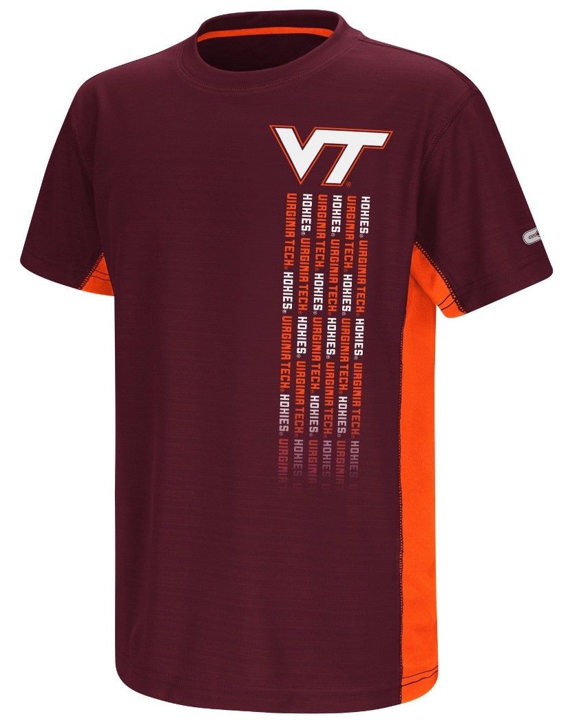 Virginia Tech Hokies NCAA "Power Set" Youth Short Sleeve Performance T-Shirt - AtlanticCoastSports