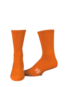 Pro Feet 385 Colored Crew Socks -- Orange - AtlanticCoastSports