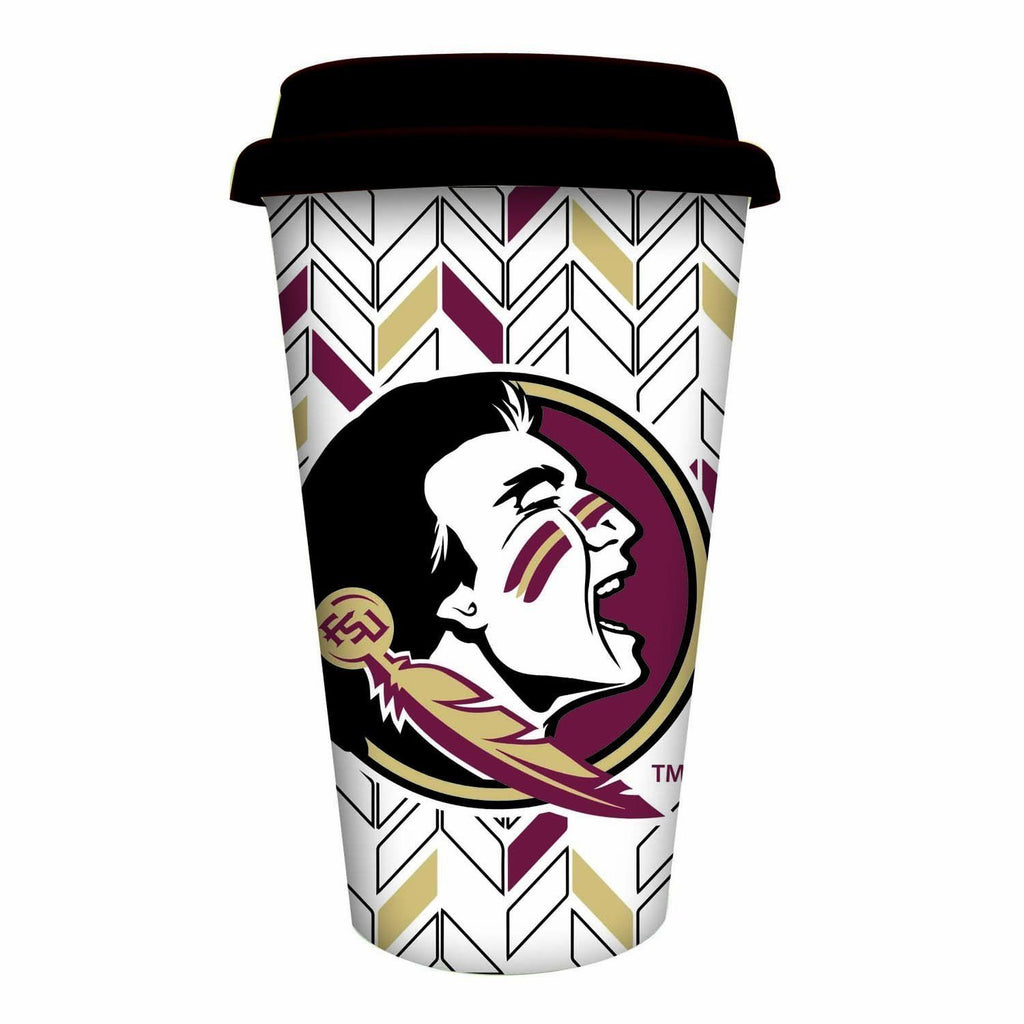 Florida State Seminoles Personalize Ceramic Travel Coffee Mug, 10 ounces - AtlanticCoastSports