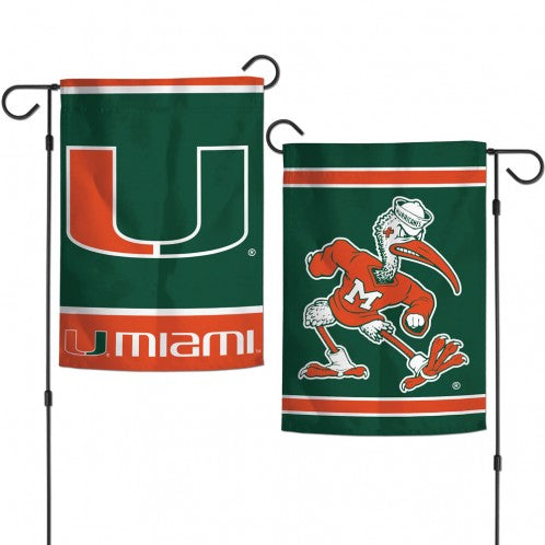 Miami Hurricanes 2 Sided Garden Flages - AtlanticCoastSports