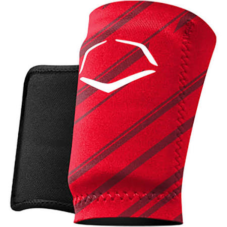 EvoShield Speed Stripe Adult Baseball Forearm/Wrist Guard, Red MED - AtlanticCoastSports