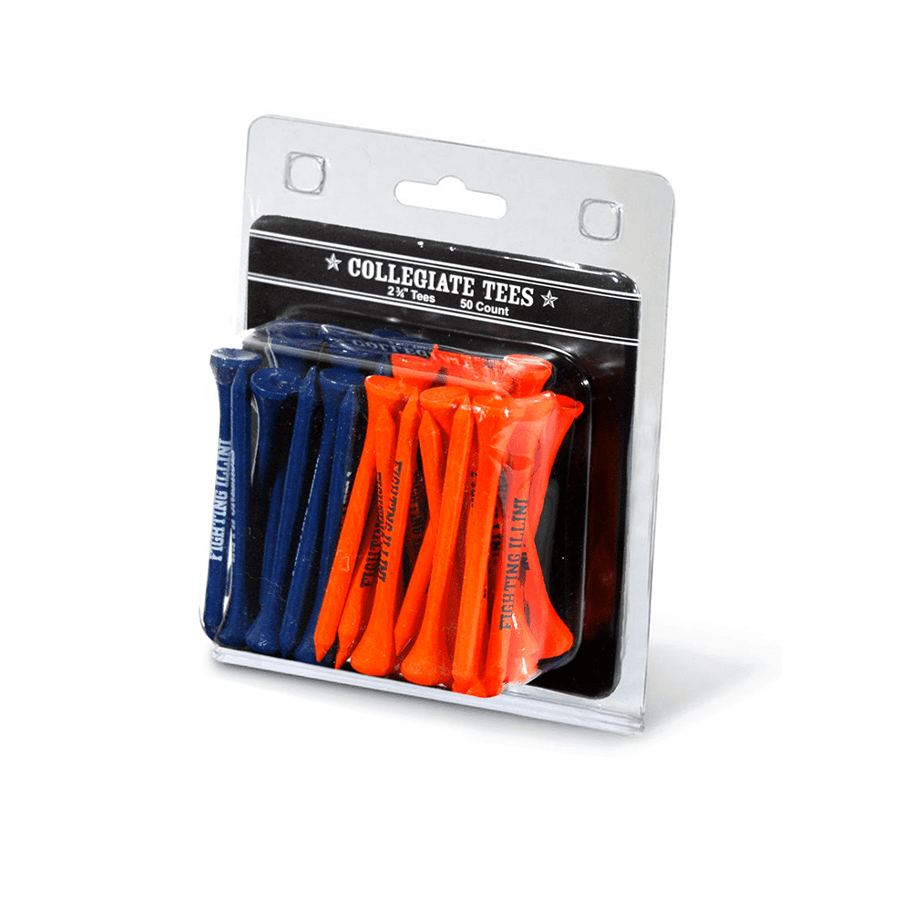 Team Golf 21355 Illinois Fighting Illini 50 Imprinted Tee Pack - AtlanticCoastSports