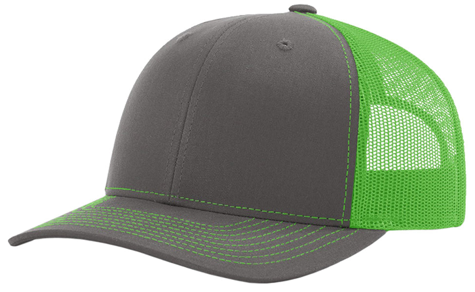 Richardson 112 Twill Mesh Snapback Trucker Caps (EMBROIDERY AVAILABLE) - AtlanticCoastSports