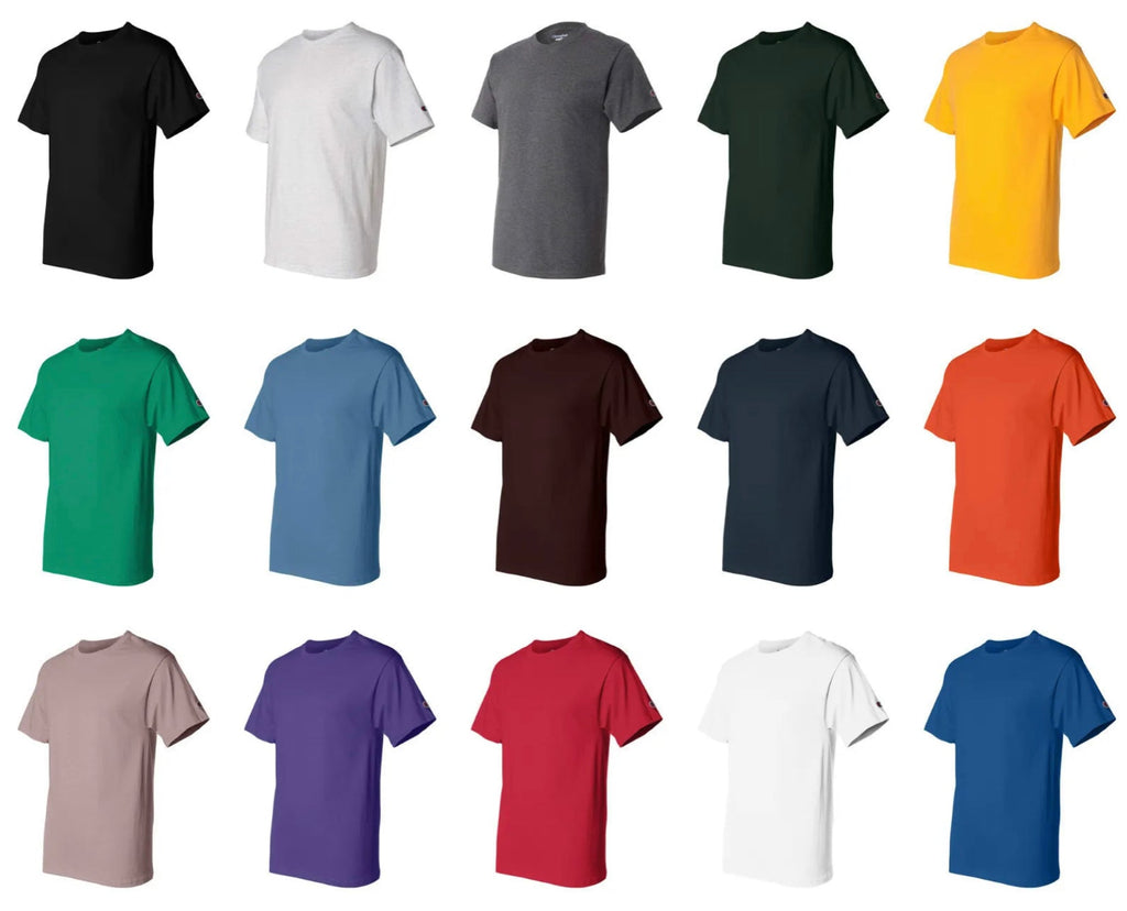 Champion Youth Cotton Short Sleeve Tee Printed Full Color with your Team or Business Logo - AtlanticCoastSports
