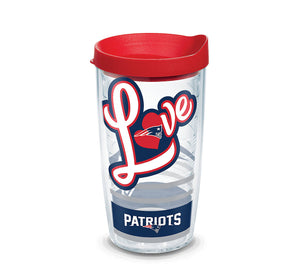 Tervis NFL® New England Patriots Love Wrap With Travel Lid - AtlanticCoastSports