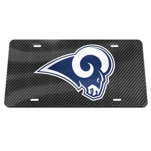 Los Angeles Rams Specialty Acrylic License Plate - AtlanticCoastSports