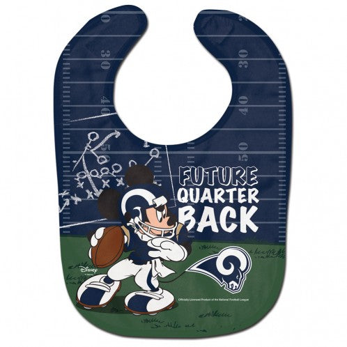Los Angeles Rams / Disney Mickey Mouse All Pro Baby Bib - AtlanticCoastSports