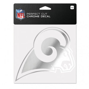 Los Angeles Rams Chrome Perfect Cut Decal 6" X 6" - AtlanticCoastSports