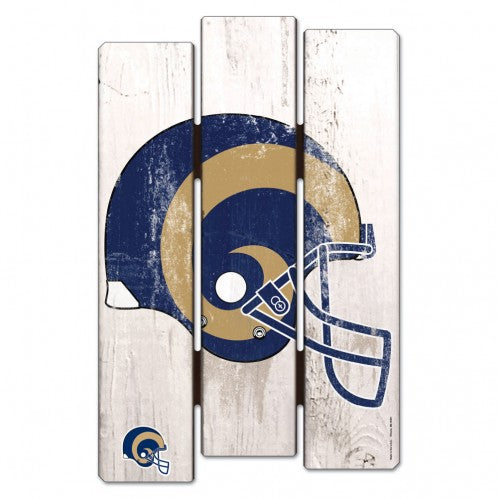 Los Angeles Rams Wood Fence Sign - AtlanticCoastSports