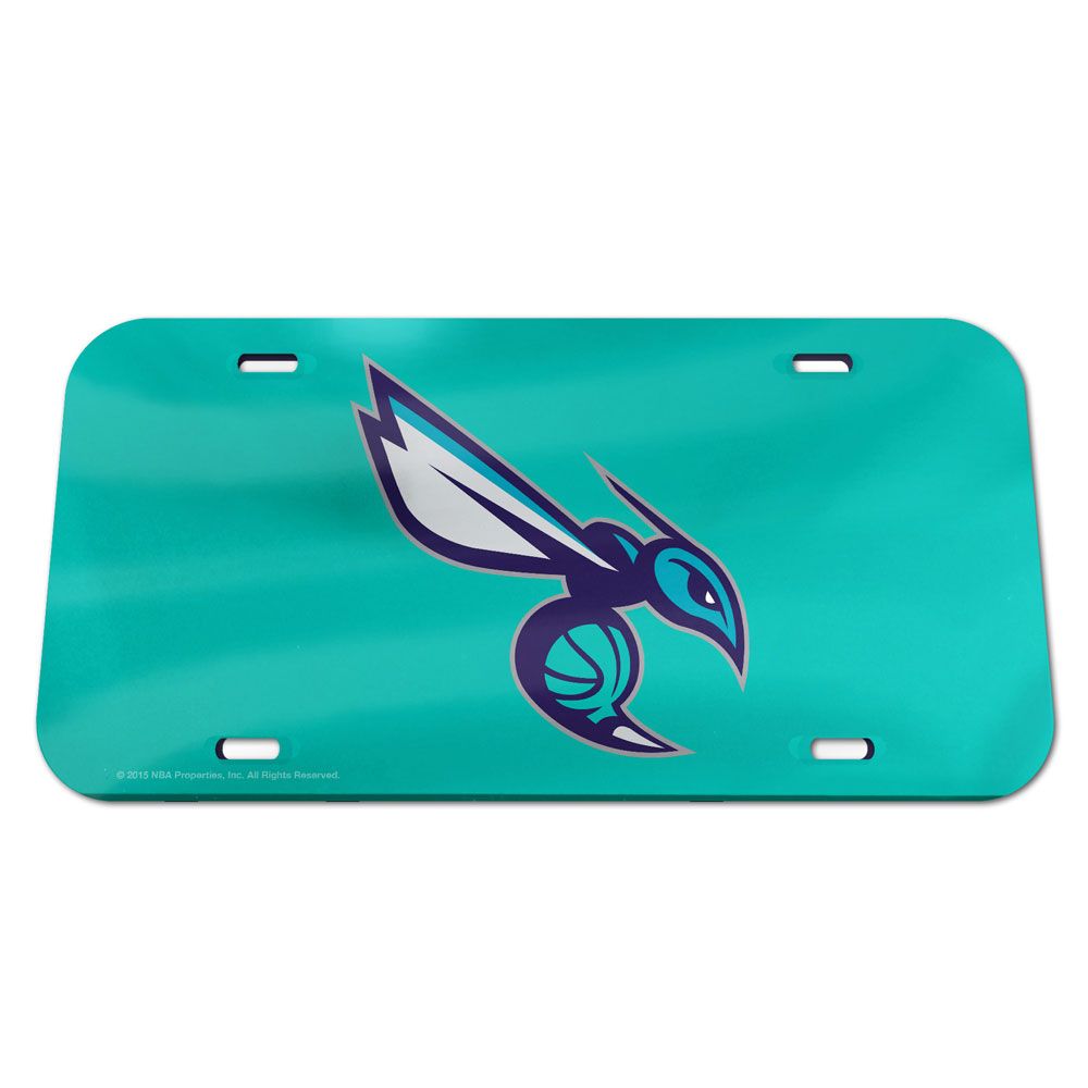 Charlotte Hornets Logo Specialty Acrylic Classic License Plate - AtlanticCoastSports