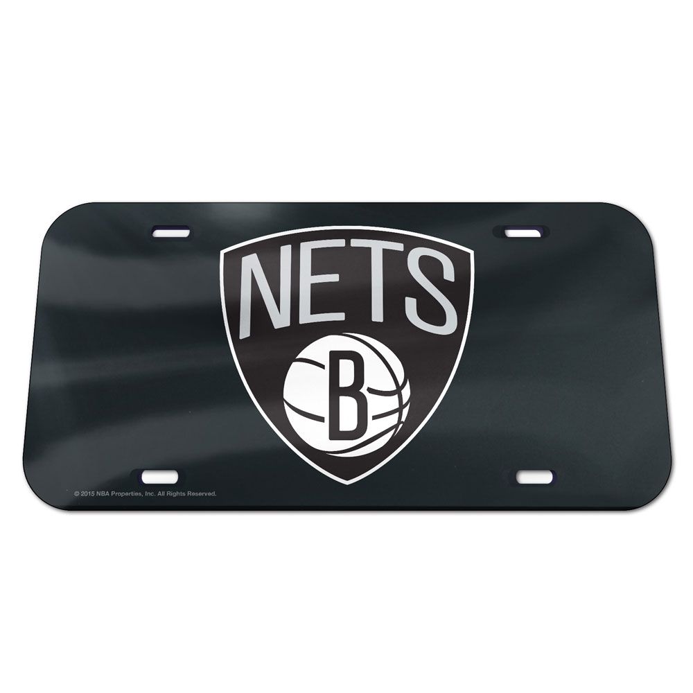 Brooklyn Nets Logo Specialty Acrylic Classic License Plates - AtlanticCoastSports