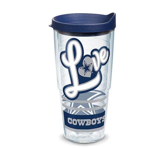 Tervis NFL® Dallas Cowboys Love Wrap With Water Bottle Lid - AtlanticCoastSports