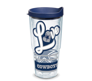 Tervis NFL® Dallas Cowboys Love Wrap With Water Bottle Lid - AtlanticCoastSports
