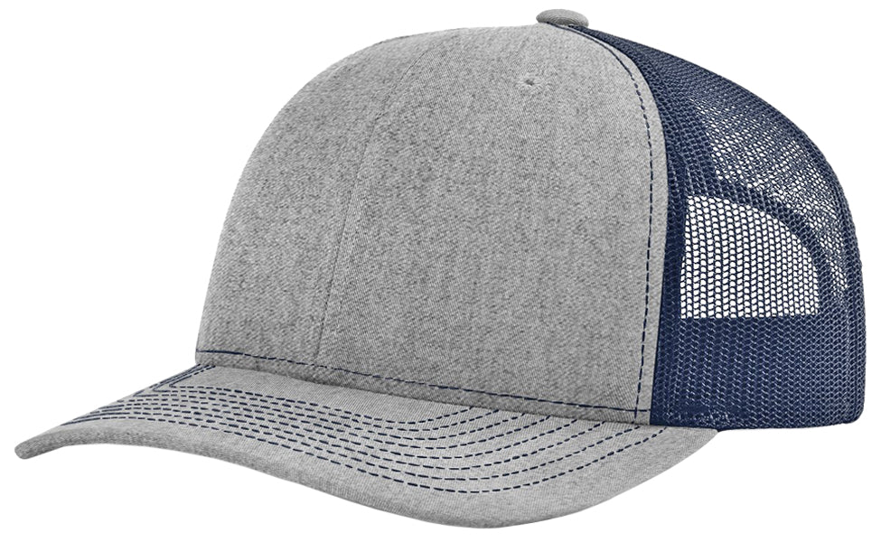 Richardson 112 Twill Mesh Snapback Trucker Caps (EMBROIDERY AVAILABLE) - AtlanticCoastSports