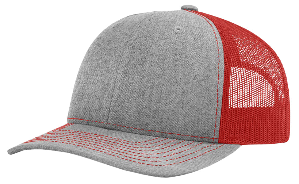 Richardson 112 Twill Mesh Snapback Trucker Caps (EMBROIDERY AVAILABLE) - AtlanticCoastSports