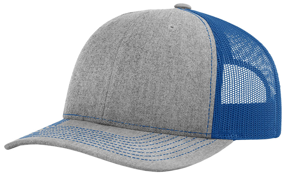 Richardson 112 Twill Mesh Snapback Trucker Caps (EMBROIDERY AVAILABLE) - AtlanticCoastSports