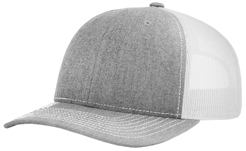 Richardson 112 Twill Mesh Snapback Trucker Caps (EMBROIDERY AVAILABLE) - AtlanticCoastSports