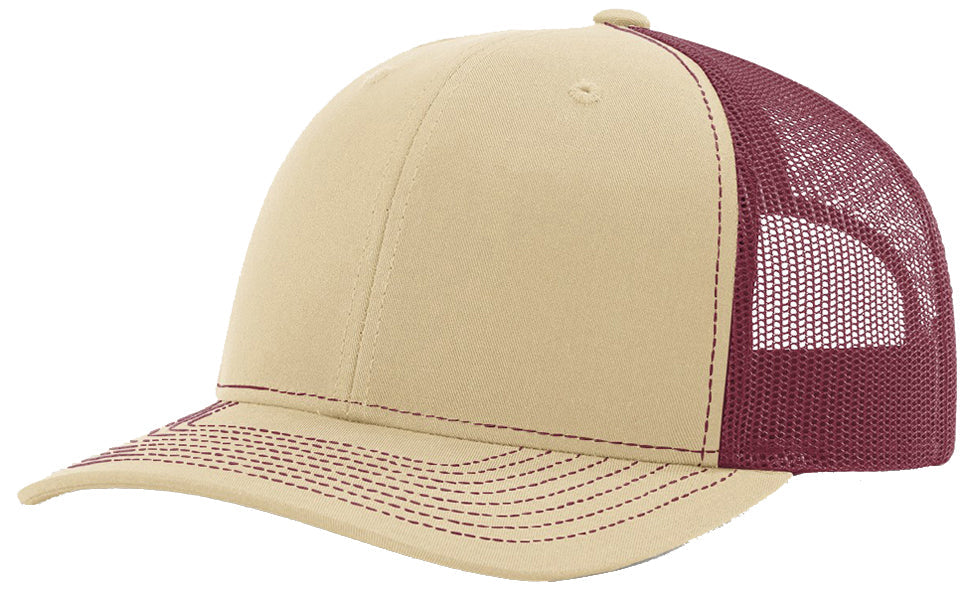 Richardson 112 Twill Mesh Snapback Trucker Caps (EMBROIDERY AVAILABLE) - AtlanticCoastSports